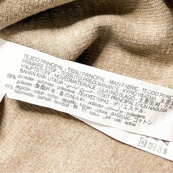 ZARA Cropped Sweatshirt in Camel Beige Soft & Cozy – Size M - Picture 5 of 7